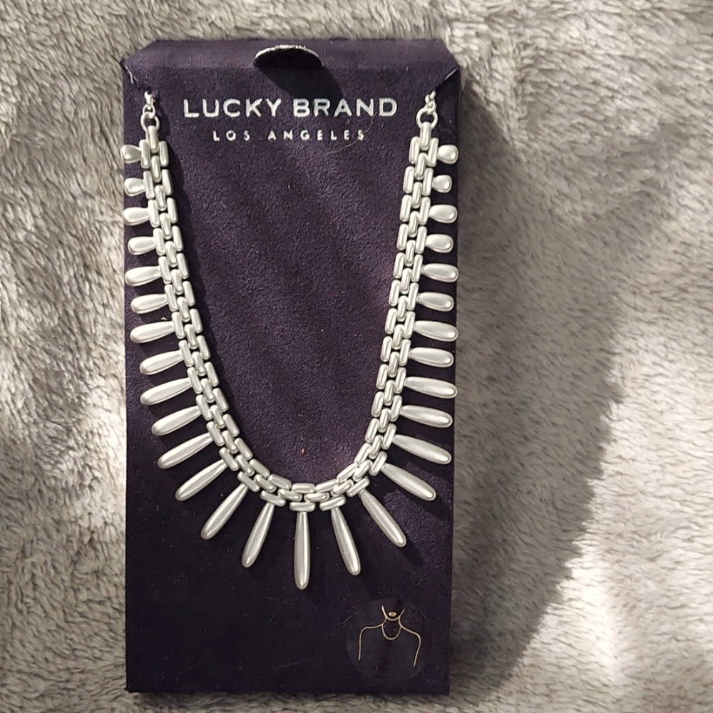 Silver Lucky Brand Necklace